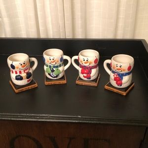 Snowman Mugs ⛄️ Set of 4